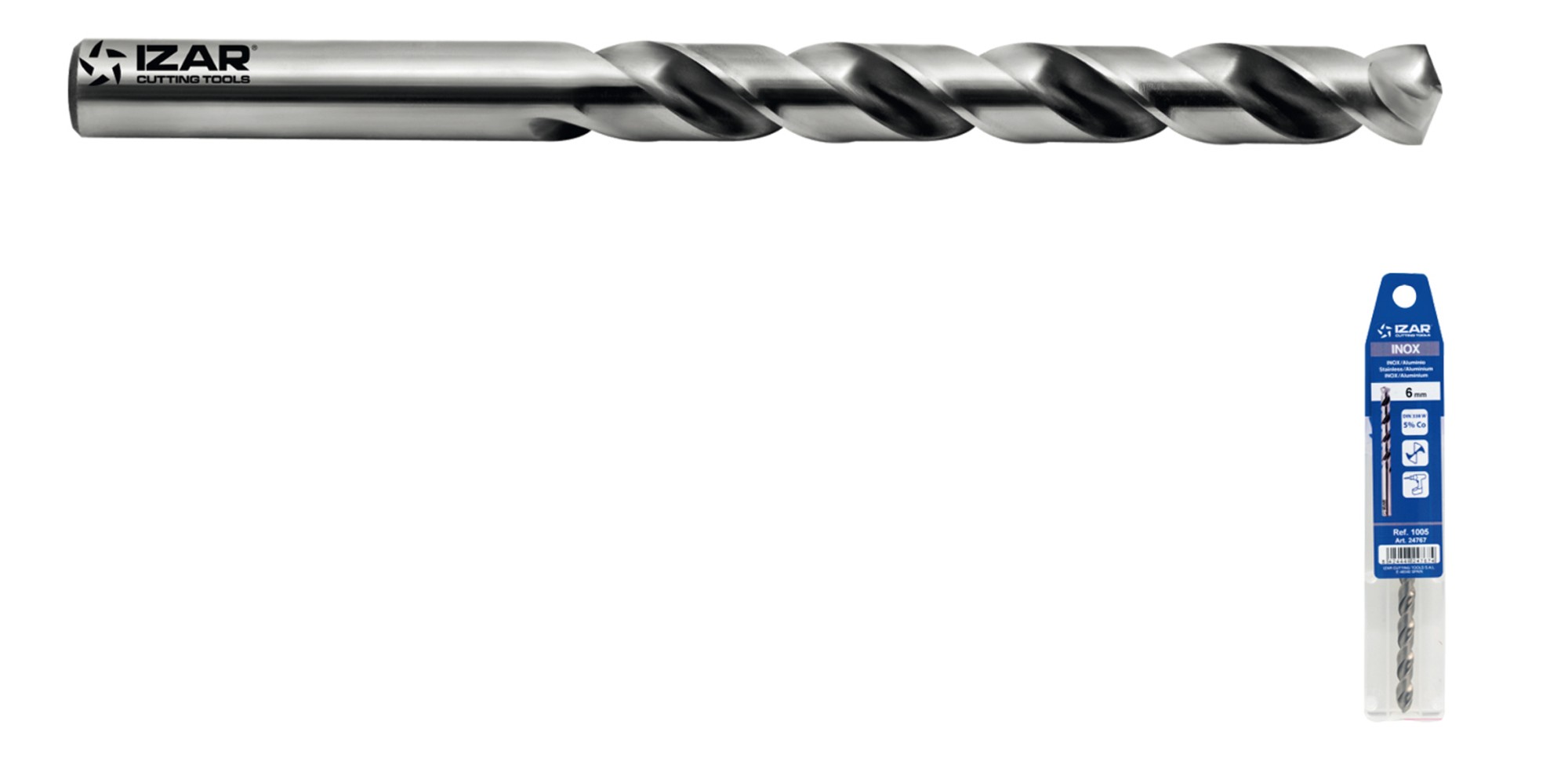 BROCA HSS Co DIN338W INOX BLISTER - 1005 - 1,00 mm