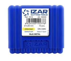 BROCA ZIRKON DIN-338N MULTI METAL - 1015 - 4,50 mm - PUNTA ZIRKONIO