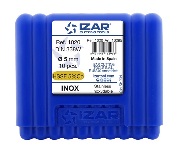 BROCA HSS Co DIN338W INOX - 1020 - 1,00 mm