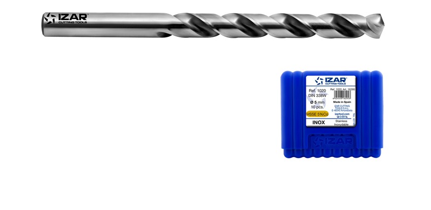 BROCA HSS Co DIN338W INOX - 1020 - 1,00 mm