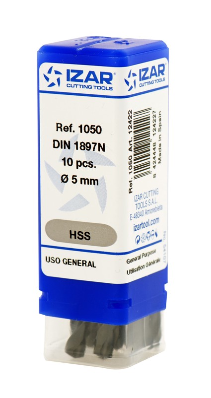 BROCA HSS DIN1897N EXTRA-CORTA - 1050 - 1,00 mm