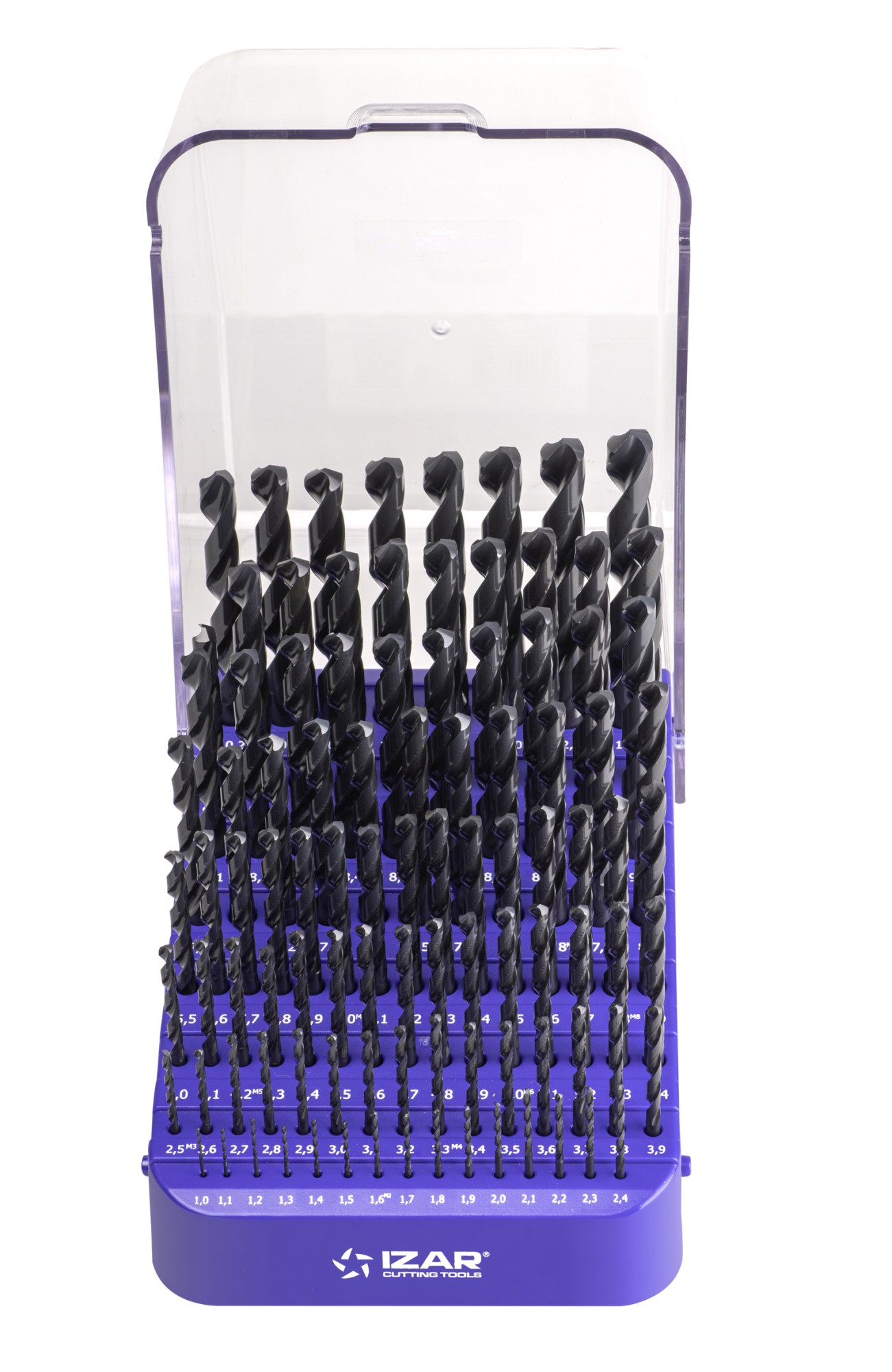 MINI-CABINET BROCAS DIN338N 99-UDS. - 1404 - 1-10X0,10 + PREVIOS ROSCADO ≤ 13 mm HSS (1010)