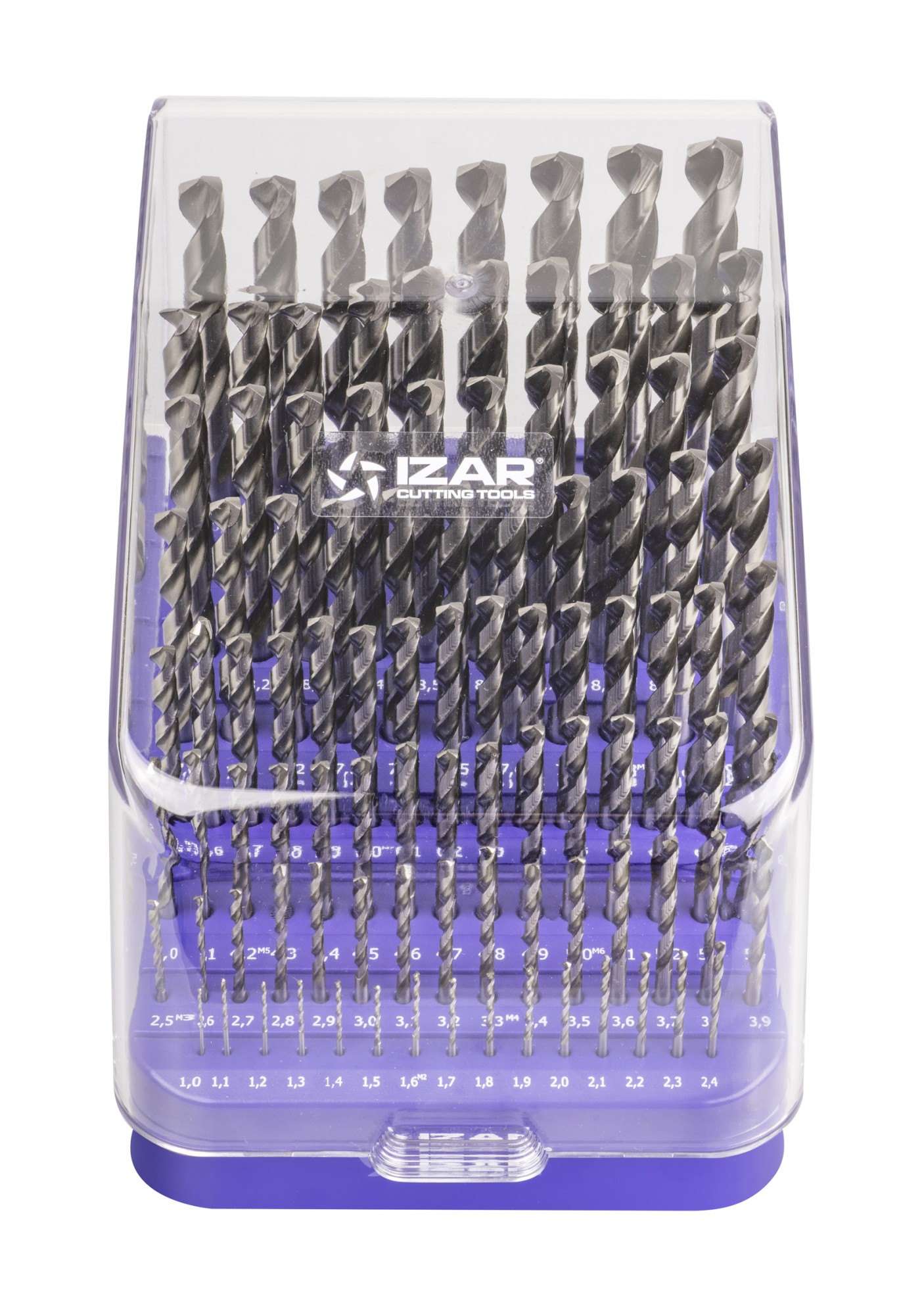 MINI-CABINET BROCAS DIN338N 99-UDS. - 1404 - 1-10X0,10 + PREVIOS ROSCADO ≤ 13 mm HSS SPLIT POINT (1013)