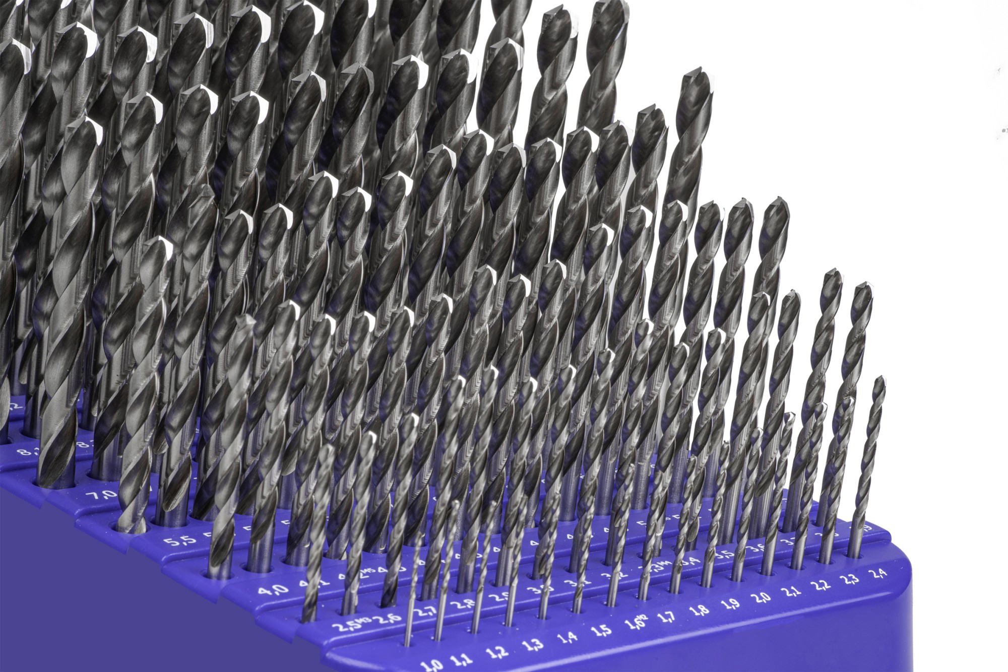 MINI-CABINET BROCAS DIN338N 99-UDS. - 1404 - 1-10X0,10 + PREVIOS ROSCADO ≤ 13 mm HSS SPLIT POINT (1013)