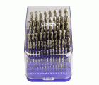 MINI-CABINET BROCAS DIN338N 99-UDS. - 1404 - 1-10X0,10 + PREVIOS ROSCADO ≤ 13 mm ZIRKON (1015) - PUNTA ZIRKONIO