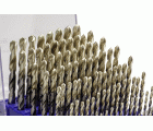 MINI-CABINET BROCAS DIN338N 99-UDS. - 1404 - 1-10X0,10 + PREVIOS ROSCADO ≤ 13 mm ZIRKON (1015) - PUNTA ZIRKONIO