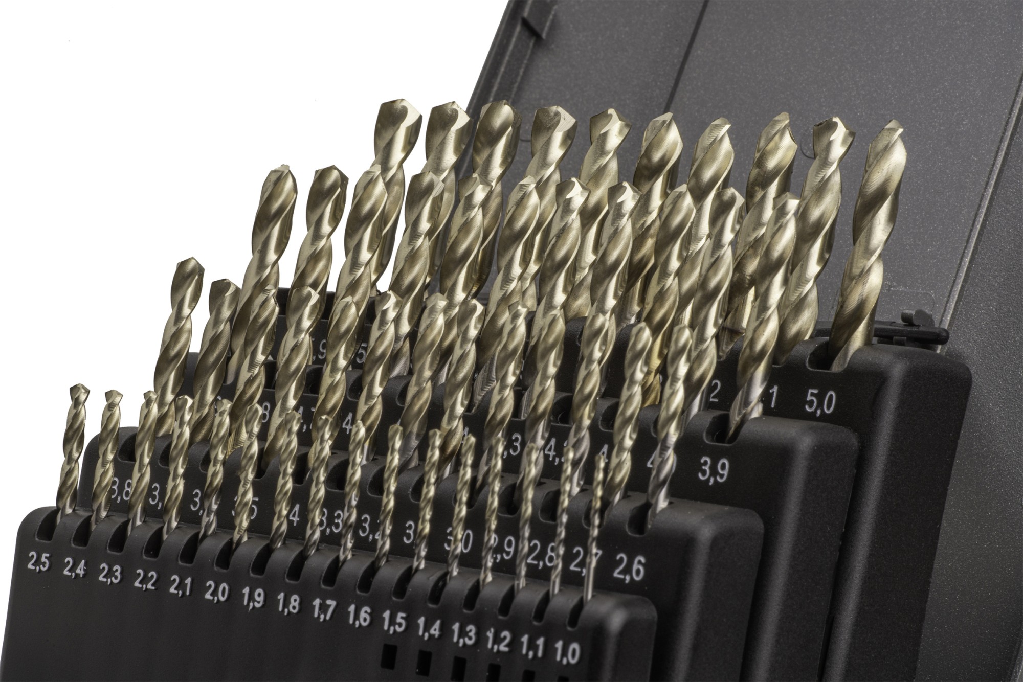 JUEGO BROCAS DIN338N 50-UDS. - 1405 - 1-5,9X0,10 ZIRKON (1015) - PUNTA ZIRKONIO