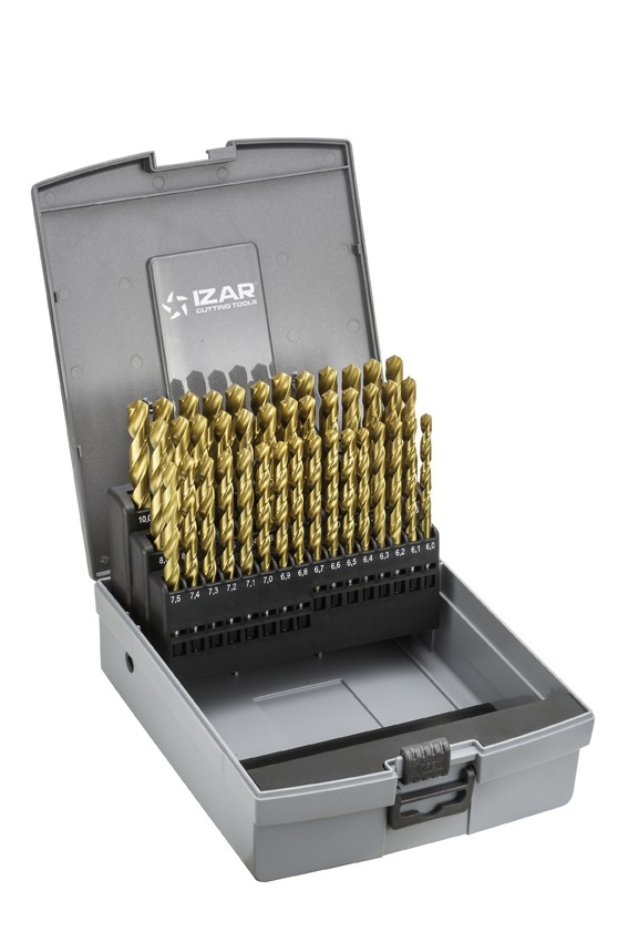 JUEGO BROCAS DIN338N 41-UDS. - 1408 - 6-10X0,10 HSS+TIN (1010) - TIN