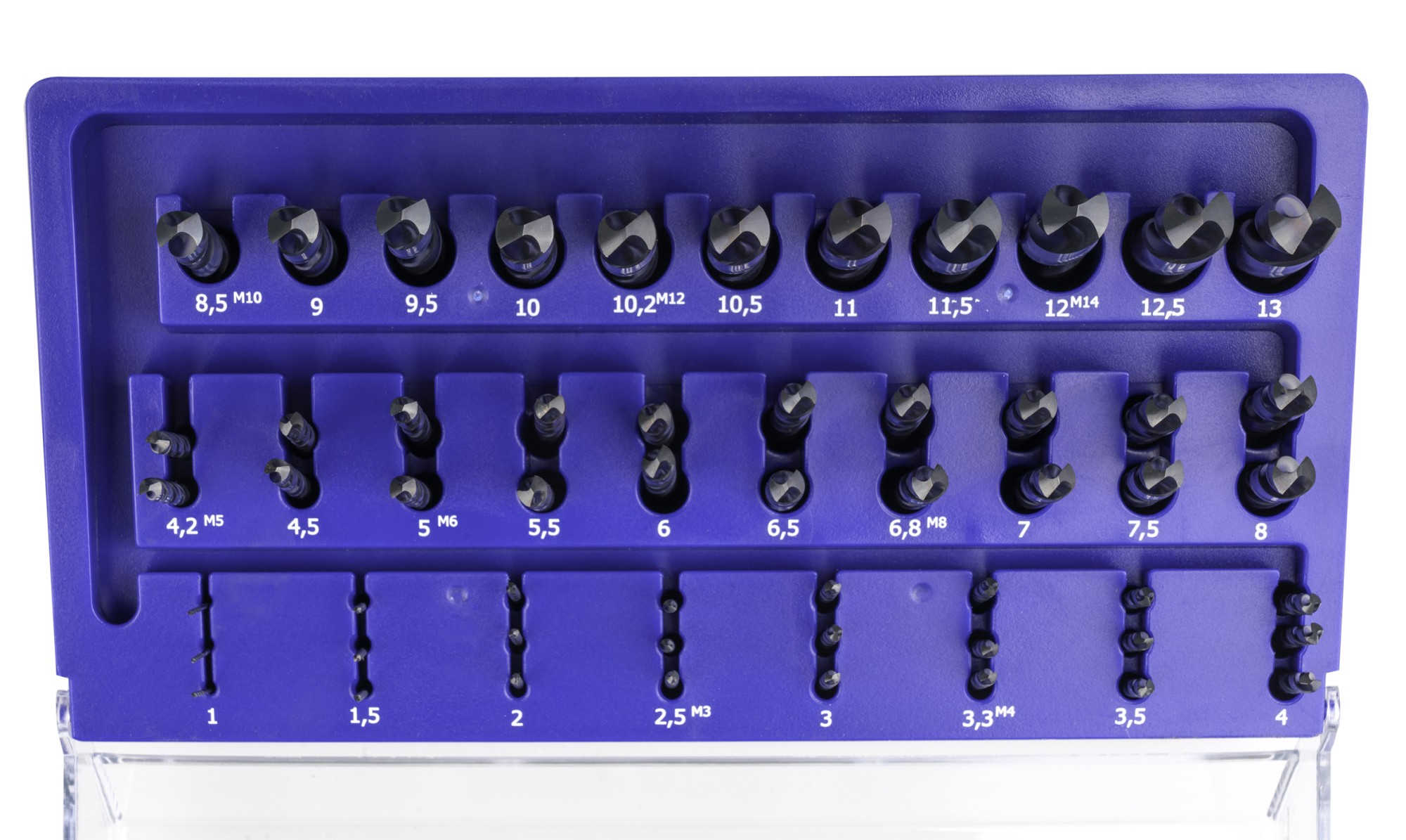 MINI-CABINET NOVABOX BROCAS DIN338N 55-UDS. - 1410 - 1-13X0,50 +PREVIOS ROSCADO HSS (1010)