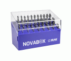 MINI-CABINET NOVABOX BROCAS DIN338N 55-UDS. - 1410 - 1-13X0,50 + PREVIOS ROSCADO HSS SPLIT POINT (1013)
