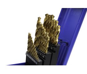 JUEGO BROCAS DIN338 25-UDS. - 1456 - 1-13X0,50 HSS+TIN (1010) - TIN