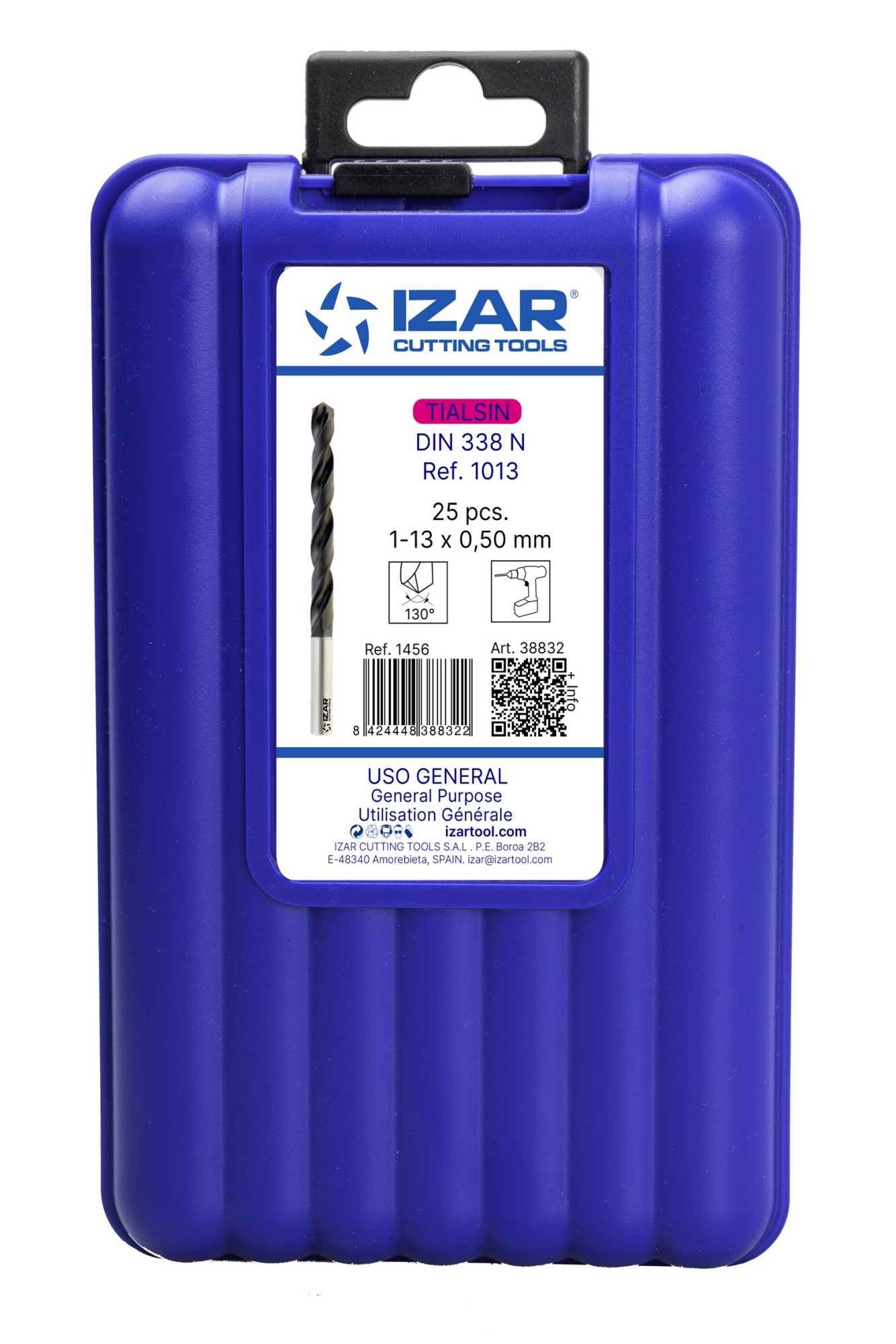 JUEGO BROCAS DIN338 25-UDS. - 1456 - 1-13X0,50 HSS+TIALSIN (1013) - TIALSIN