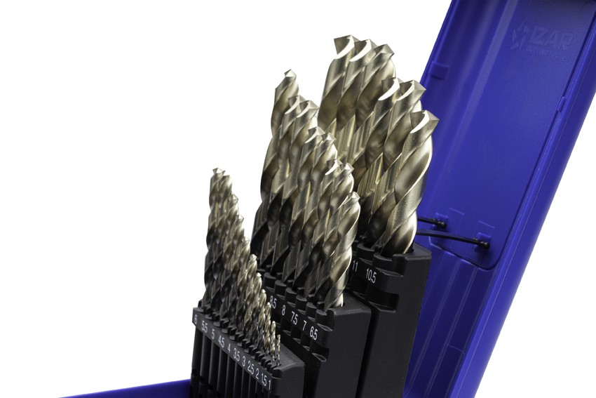 JUEGO BROCAS DIN338 25-UDS. - 1456 - 1-13X0,50 ZIRKON (1015) - PUNTA ZIRKONIO