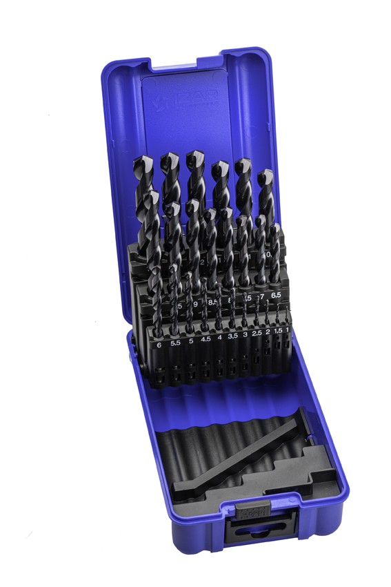 JUEGO BROCAS DIN338 25-UDS. - 1456 - 1-13X0,50 HSSE+TIALSIN (1016) - TIALSIN