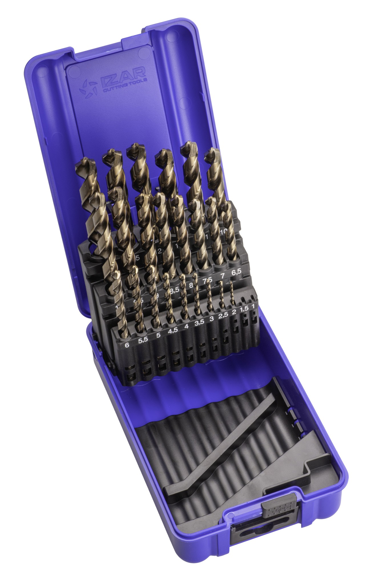 JUEGO BROCAS DIN338 25-UDS. - 1456 - 1-13X0,50 HSS Co (1032)