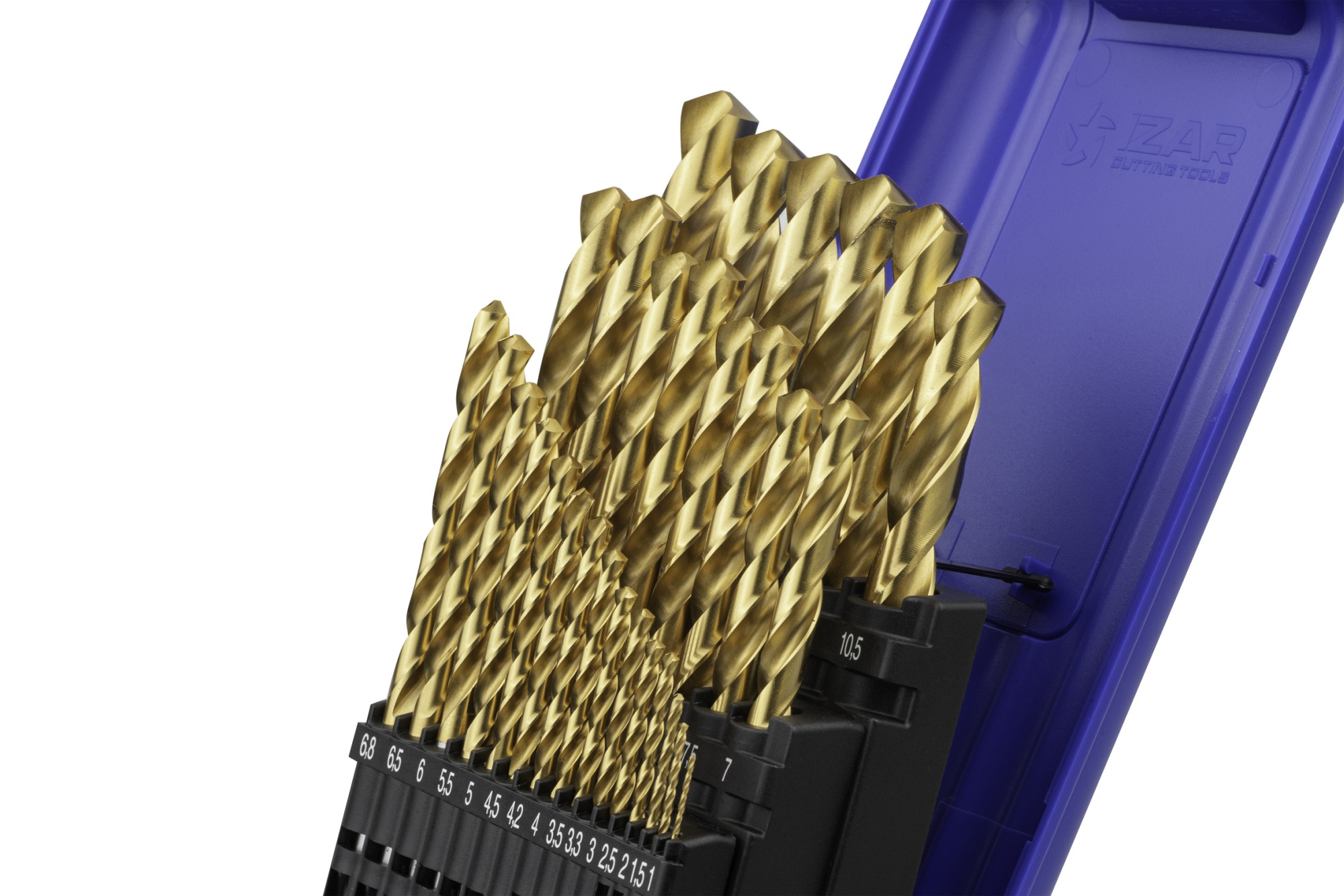 JUEGO BROCAS DIN338 29-UDS. - 1459 - 1-13X0,50 + PREVIOS ROSCADO HSS+TIN (1010) - TIN