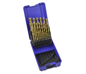 JUEGO BROCAS DIN338 29-UDS. - 1459 - 1-13X0,50 + PREVIOS ROSCADO HSS+TIN (1010) - TIN