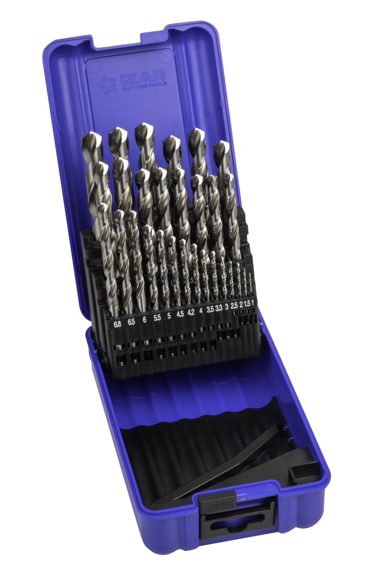 JUEGO BROCAS DIN338 29-UDS. - 1459 - 1-13X0,50 + PREVIOS ROSCADO HSS SPLIT POINT (1013)