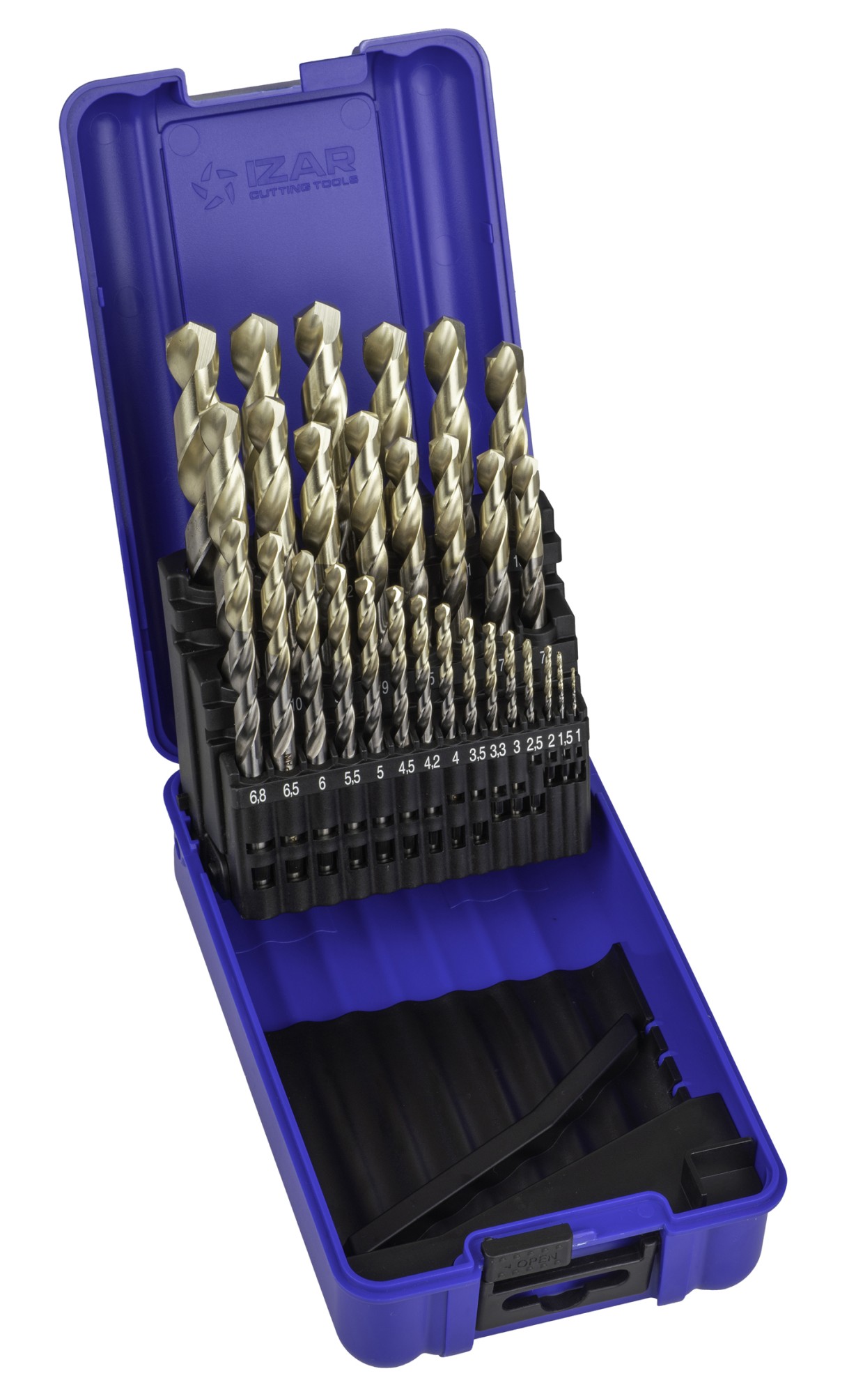 JUEGO BROCAS DIN338 29-UDS. - 1459 - 1-13X0,50 + PREVIOS ROSCADO ZIRKON (1015) - PUNTA ZIRKONIO