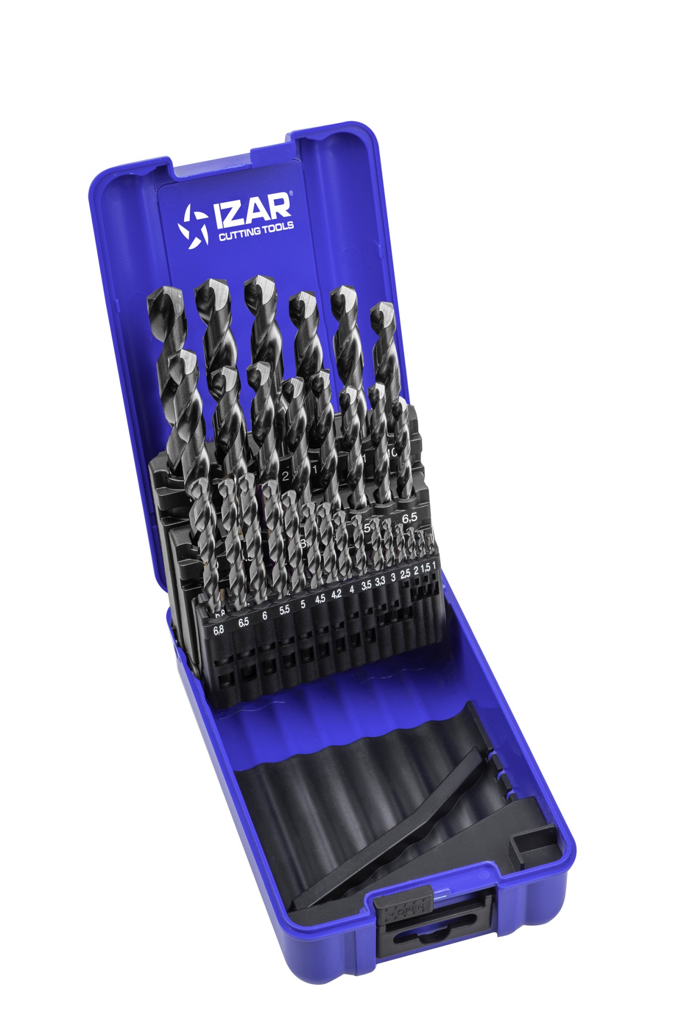 JUEGO BROCAS DIN338 29-UDS. - 1459 - 1-13X0,50 + PREVIOS ROSCADO HSSE INOX (1020)