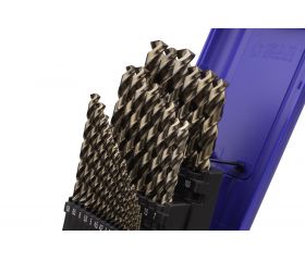 JUEGO BROCAS DIN338 29-UDS. - 1459 - 1-13X0,50 + PREVIOS ROSCADO HSSE MULTI-INOX (1021)