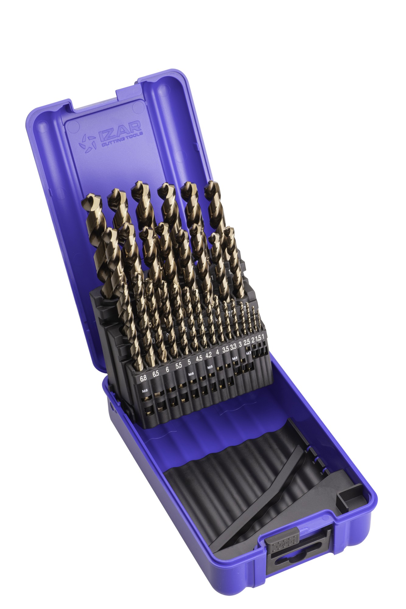 JUEGO BROCAS DIN338 29-UDS. - 1459 - 1-13X0,50 + PREVIOS ROSCADO HSSE (1032)