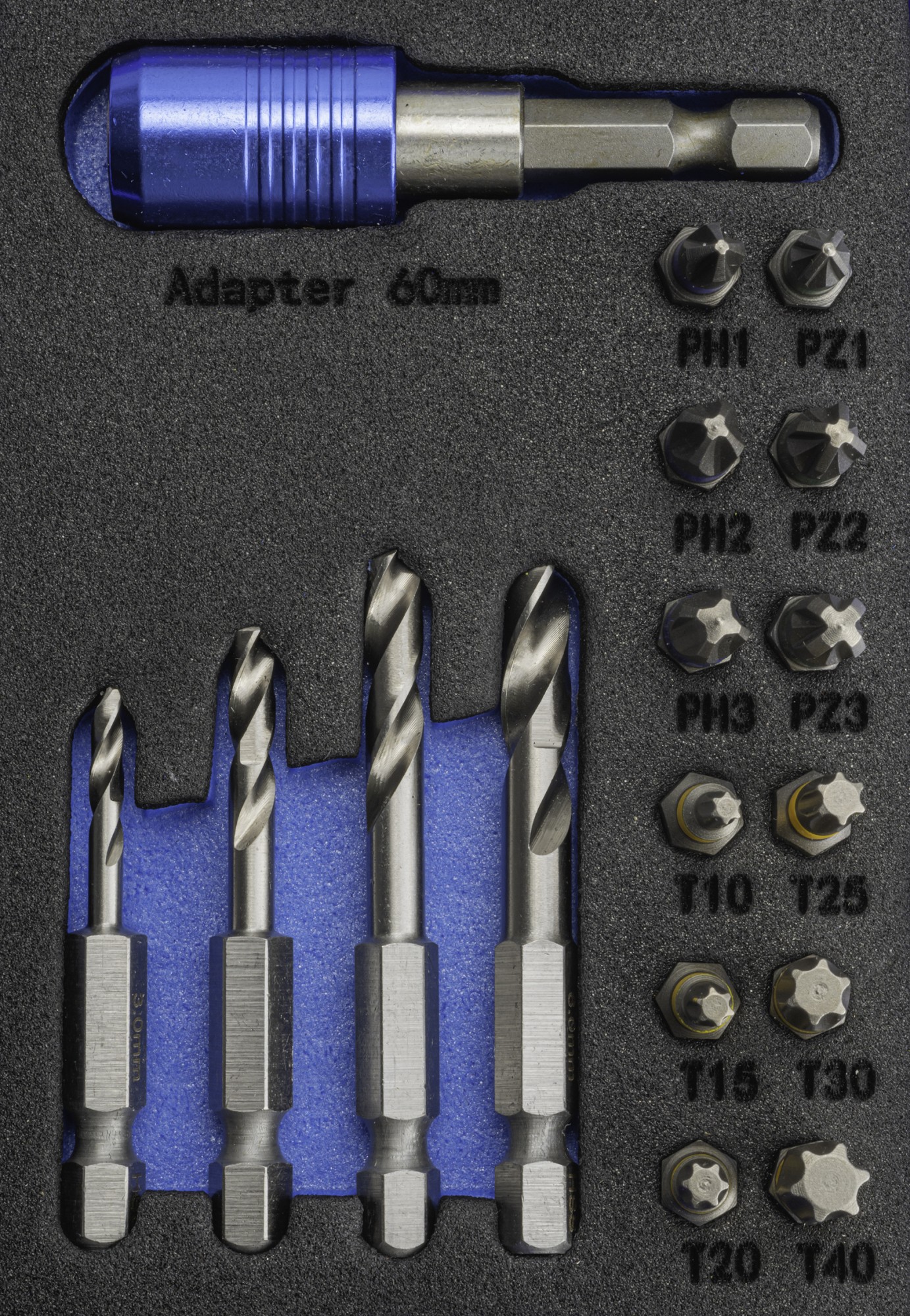 SET MIXTO  - 1461 - SET MIXTO BROCAS HEXAGONALES METAL + PUNTAS ATORNILLAR 17 PCS