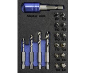 SET MIXTO  - 1461 - SET MIXTO BROCAS HEXAGONALES METAL + PUNTAS ATORNILLAR 17 PCS