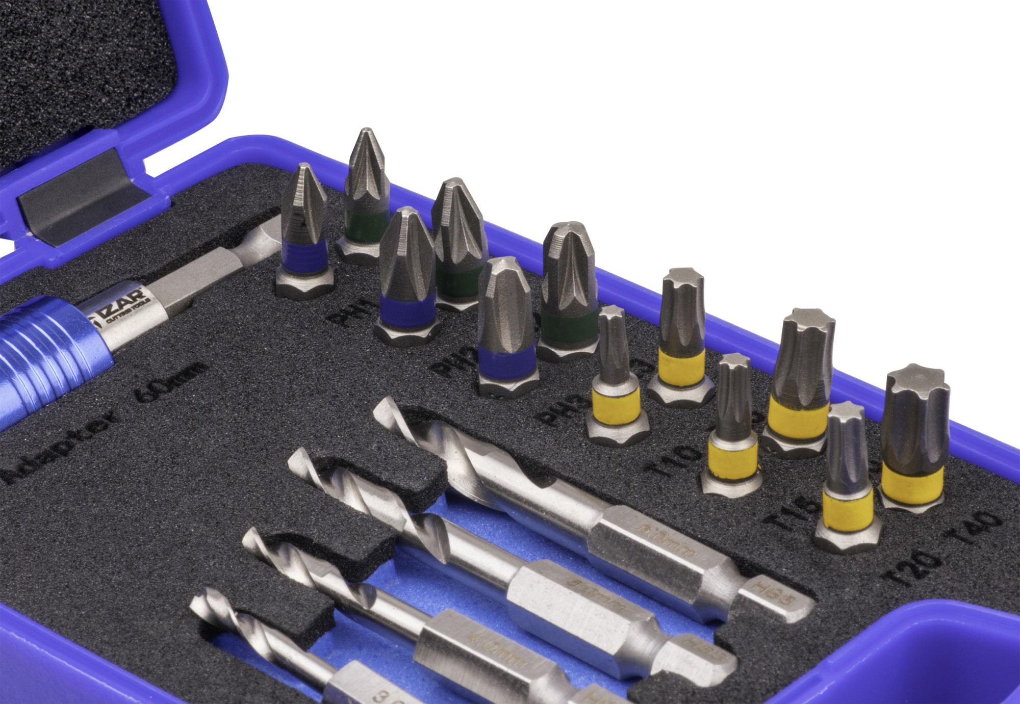 SET MIXTO  - 1461 - SET MIXTO BROCAS HEXAGONALES METAL + PUNTAS ATORNILLAR 17 PCS