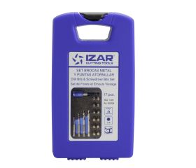 SET MIXTO  - 1461 - SET MIXTO BROCAS HEXAGONALES METAL + PUNTAS ATORNILLAR 17 PCS