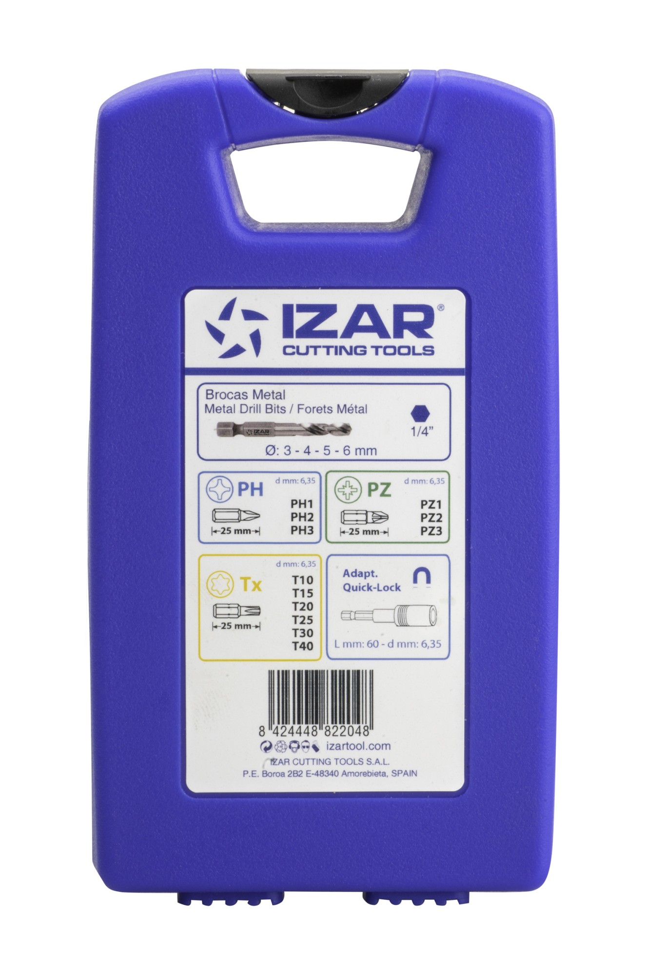 SET MIXTO  - 1461 - SET MIXTO BROCAS HEXAGONALES METAL + PUNTAS ATORNILLAR 17 PCS