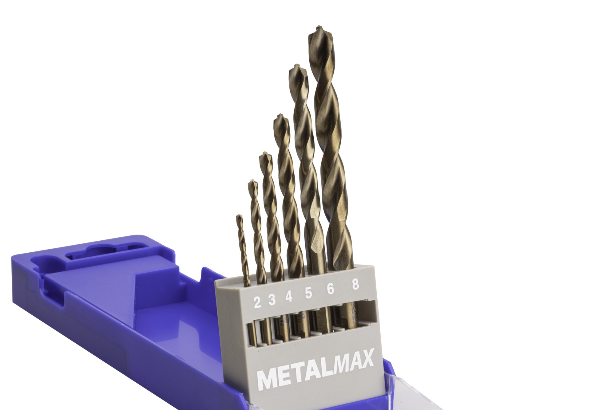 JUEGO BROCAS DIN338 6-UDS. - 1462 - 2-3-4-5-6-8 HSS Co (1022)