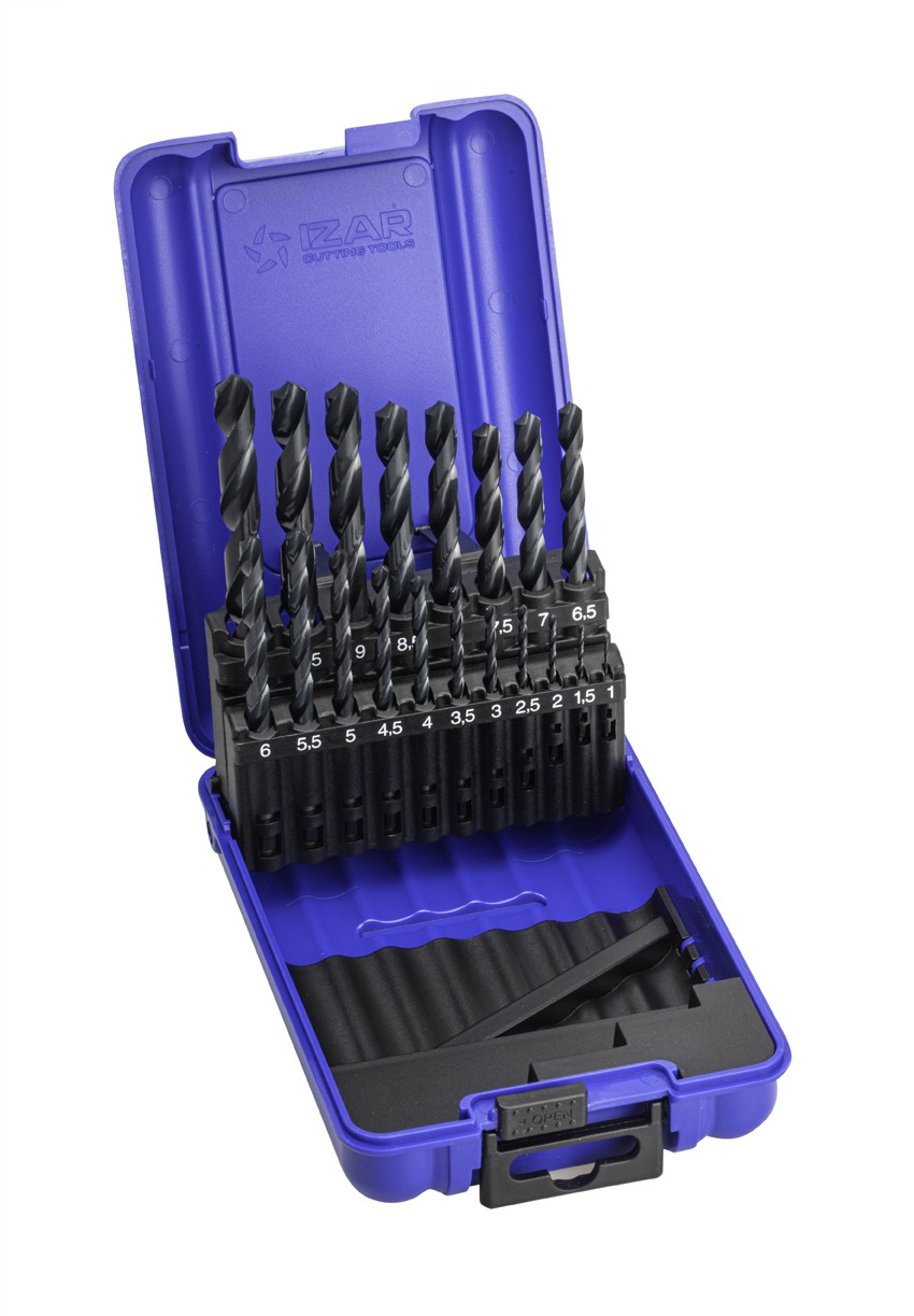 JUEGO BROCAS DIN338 19-UDS. - 1466 - 1-10X0,50 HSS (1010)