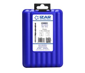 JUEGO BROCAS DIN338 19-UDS. - 1466 - EXPO BOX-PALLET 5 SETS 1-10X0,50 HSS SPLIT POINT C (1013)