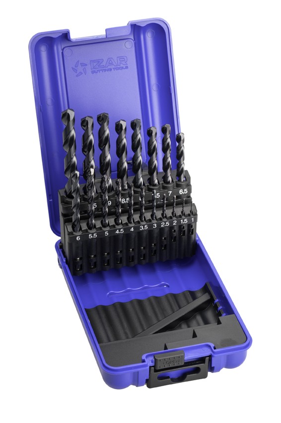 JUEGO BROCAS DIN338 19-UDS. - 1466 - 1-10X0,50 HSSE+TIALSIN (1016) - TIALSIN