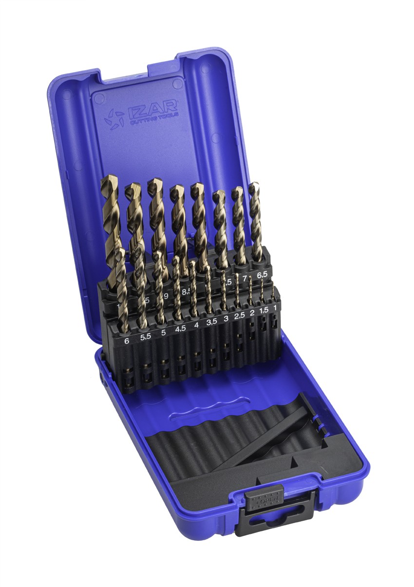 JUEGO BROCAS DIN338 19-UDS. - 1466 - 1-10X0,50 HSS Co (1016)