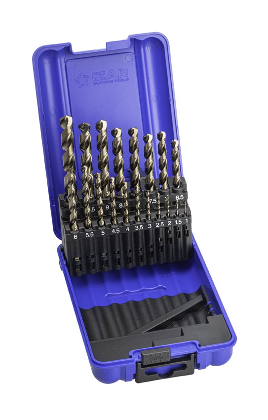 JUEGO BROCAS DIN338 19-UDS. - 1466 - 1-10X0,50 HSS Co MULTI-INOX  (1021)