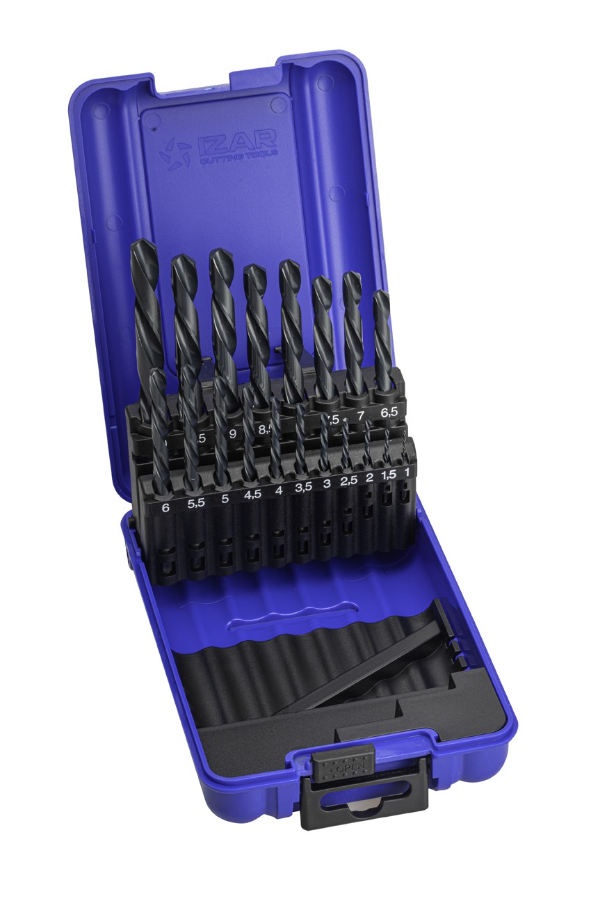 JUEGO BROCAS DIN338 19-UDS. - 1466 - 1-10X0,50 HSS (1025)