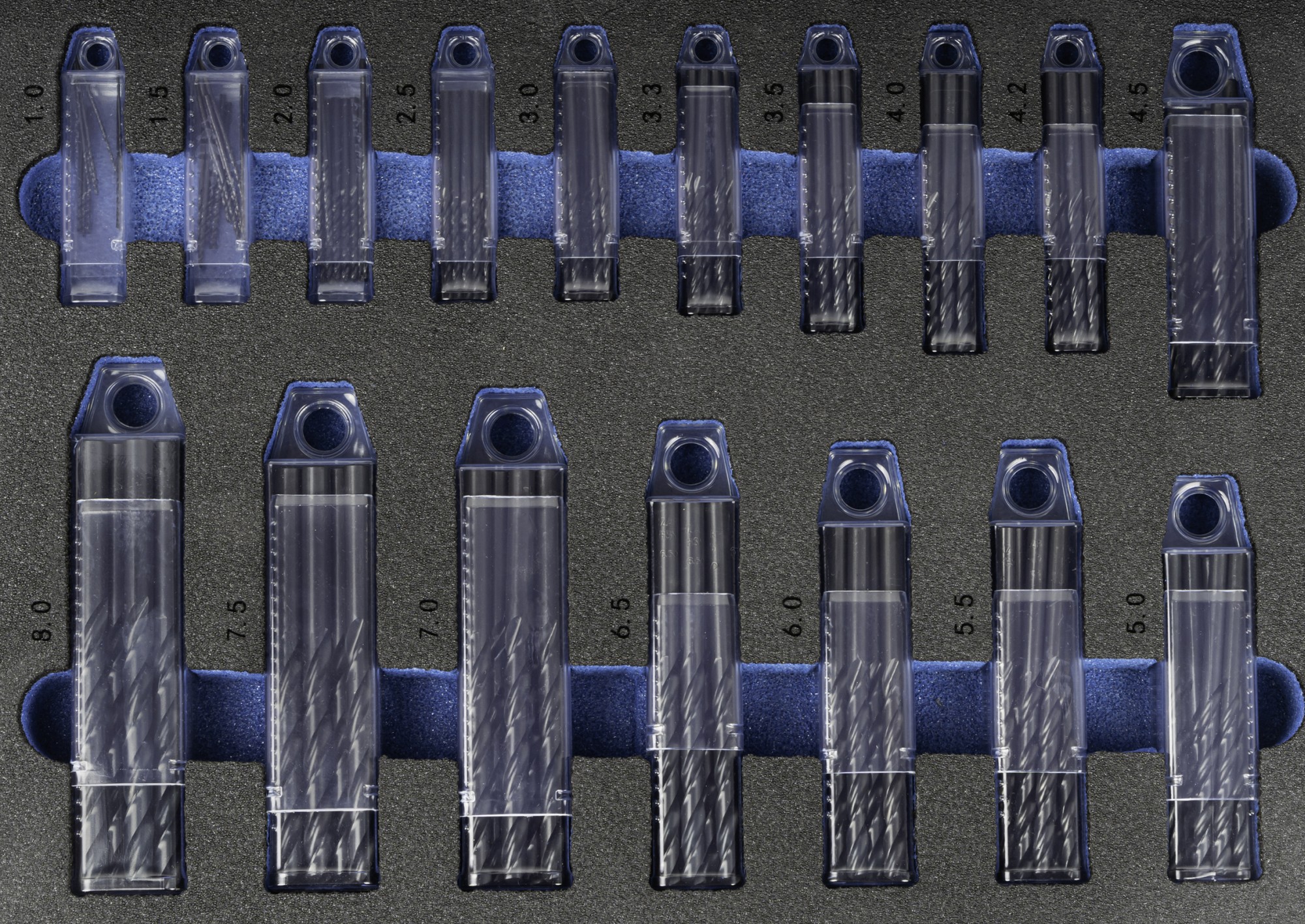 MALETIN BROCAS DIN338N - 1470 - 1-13X0,50 +3,3 +4,2 HSS (220 UDS. 1010)