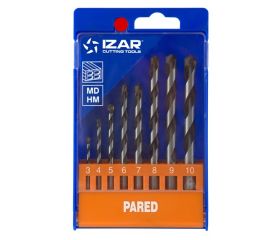 REF. 1488 JUEGO BROCAS PARED 8-UDS.
