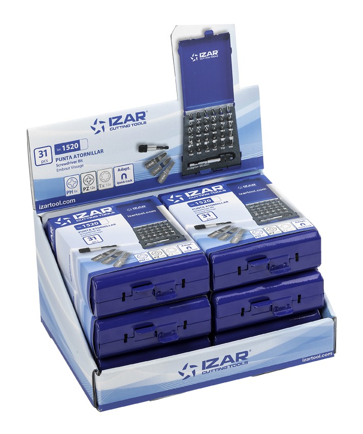 PUNTA ATORNILLAR DIN3126 STANDARD - 1520 - EXPO 6 SET PH1-2-3 Tx10-15-20-25-30-40 PZ1-2-3