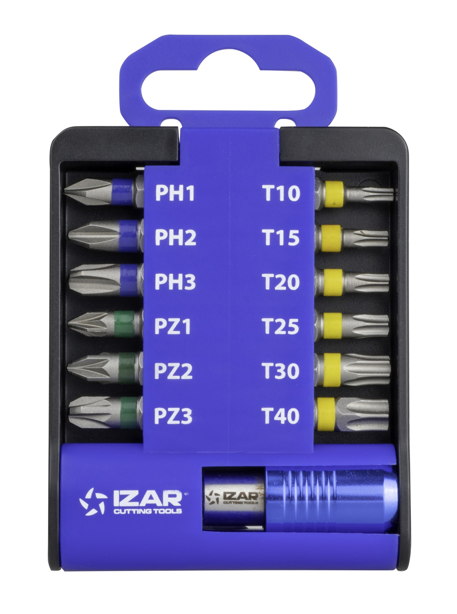 PUNTA ATORNILLAR DIN3126 STANDARD - 1520 - SET PH1-2-3 PZ1-2-3 T10-15-20-25-30-40