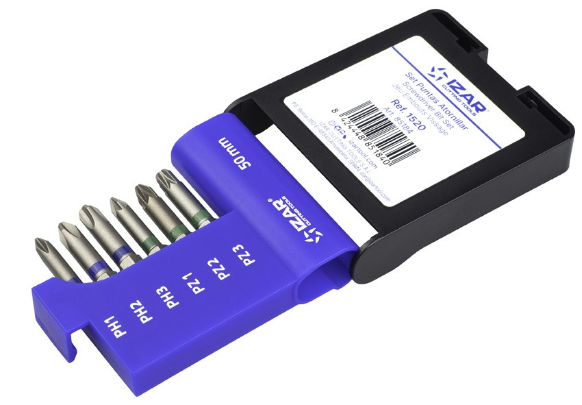 PUNTA ATORNILLAR DIN3126 STANDARD - 1520 - SET L50 PH1-2-3-PZ1-2-3 (6 pcs.)
