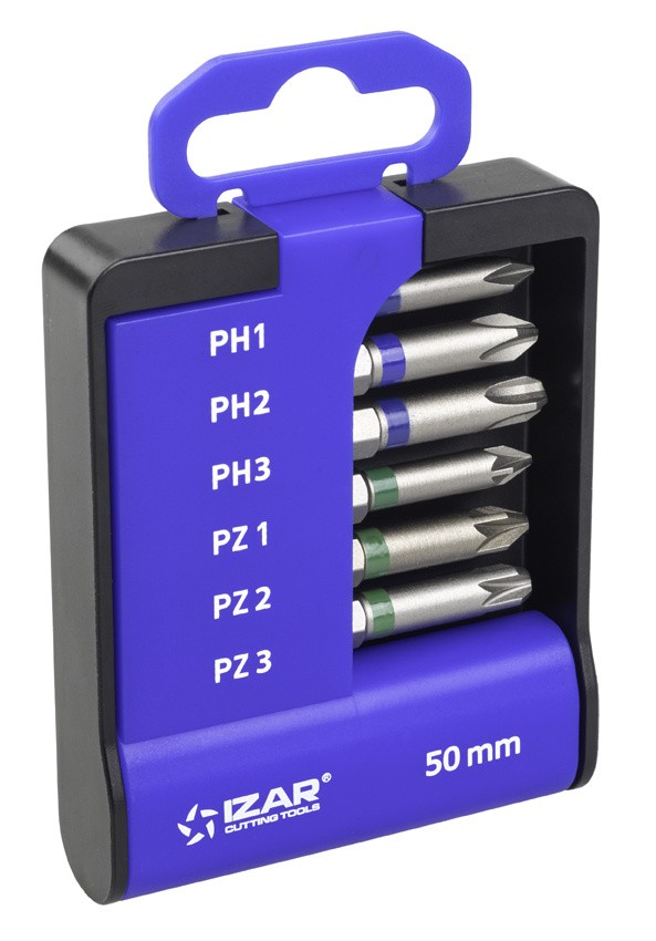 PUNTA ATORNILLAR DIN3126 STANDARD - 1520 - SET L50 PH1-2-3-PZ1-2-3 (6 pcs.)