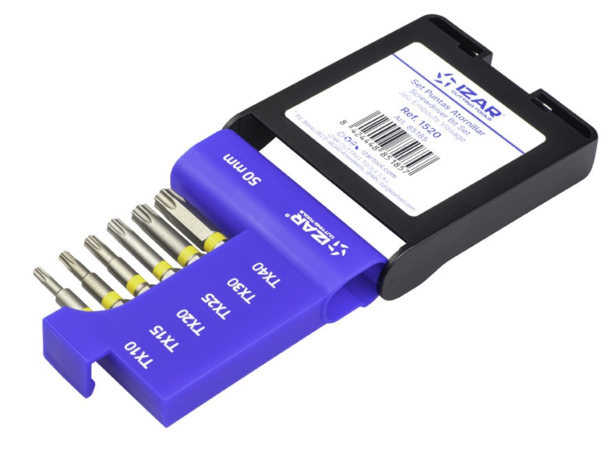 PUNTA ATORNILLAR DIN3126 STANDARD - 1520 - SET L50 T10-15-20-25-30-40 (6 pcs.)