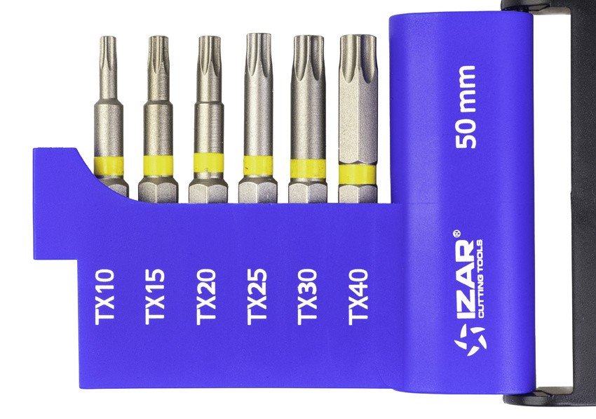 PUNTA ATORNILLAR DIN3126 STANDARD - 1520 - SET L50 T10-15-20-25-30-40 (6 pcs.)