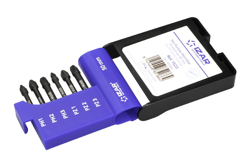 PUNTA ATORNILLAR E6.3 IMPACTO - 1523 - SET L50 PH1-2-3-PZ1-2-3 (6 pcs.)