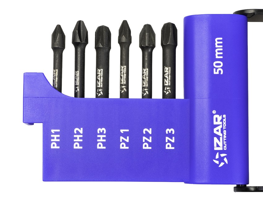 PUNTA ATORNILLAR E6.3 IMPACTO - 1523 - SET L50 PH1-2-3-PZ1-2-3 (6 pcs.)