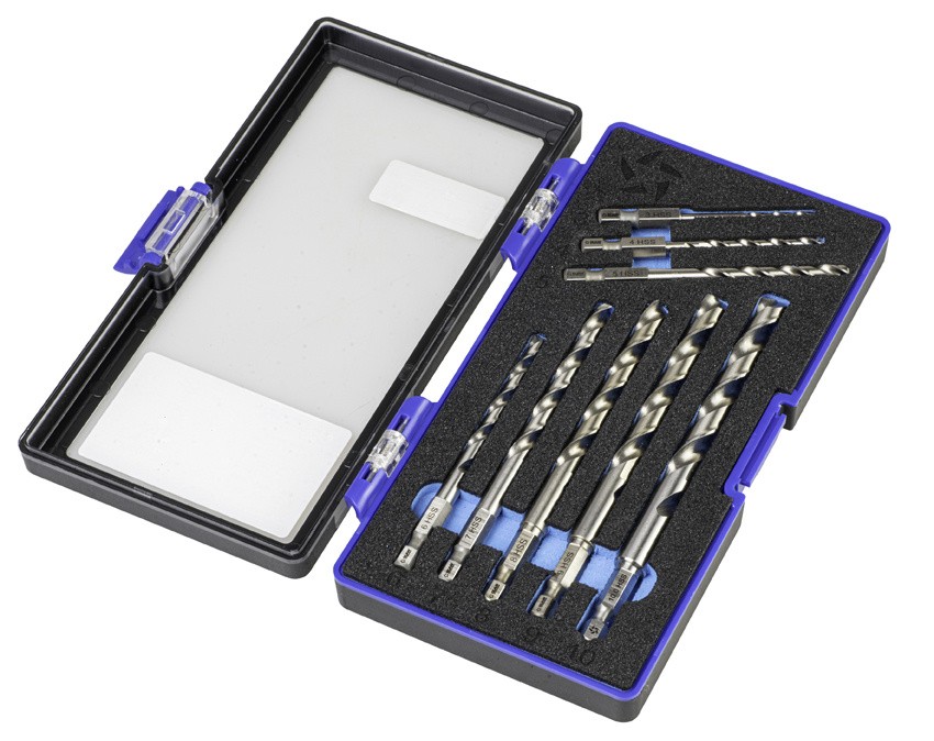 BROCA HSS HEXAGONAL 1/4 LARGA DIN E6.3 METAL - 1613 - SET 3-4-5-6-7-8-9-10 mm