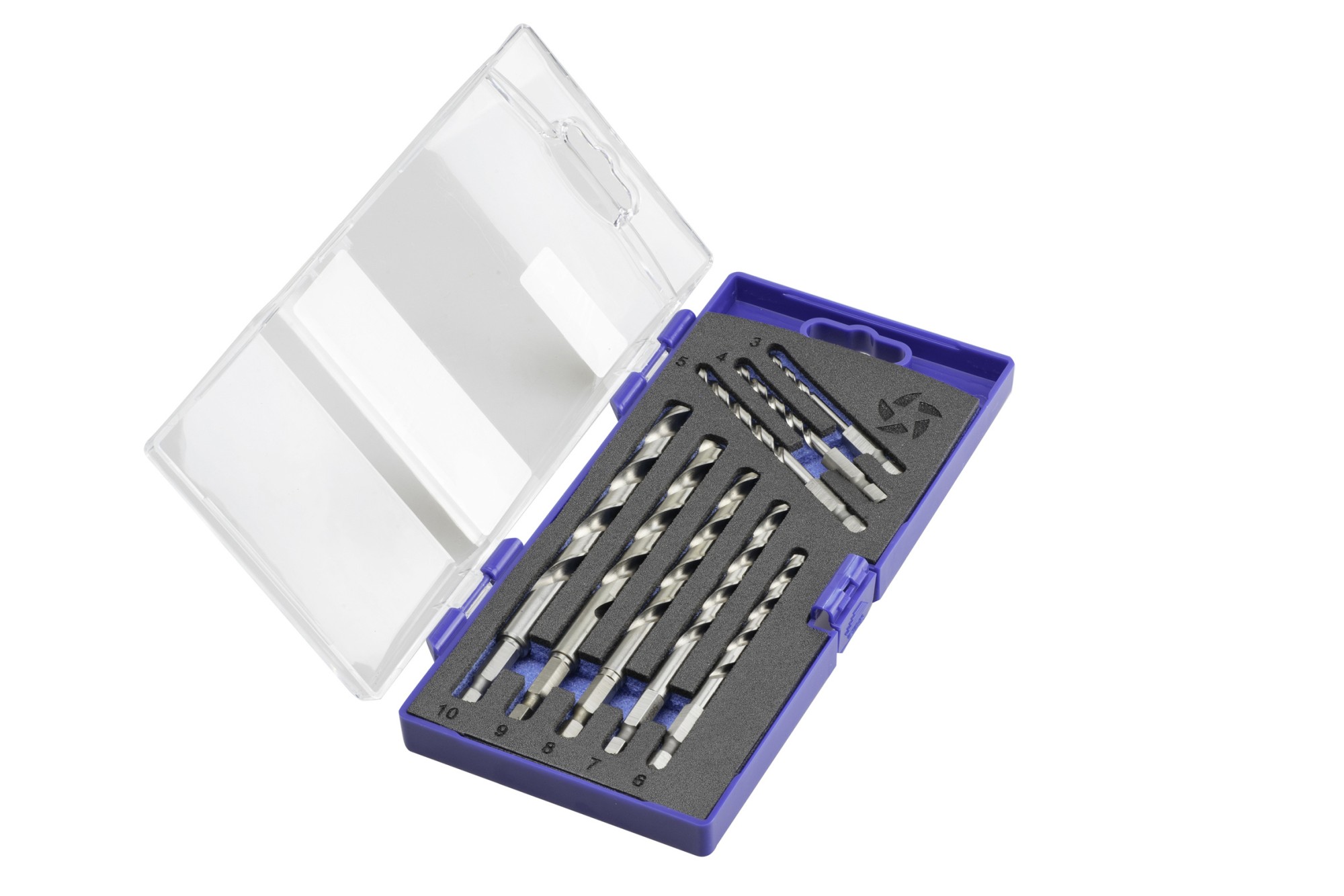 BROCA HSS HEXAGONAL 1/4 LARGA DIN E6.3 METAL - 1613 - SET 3-4-5-6-7-8-9-10 mm
